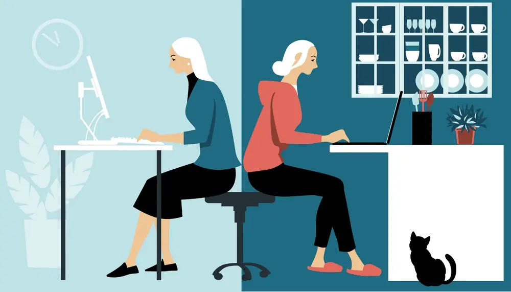 Das Beste aus beiden Welten: Hybrid Work statt Dauer-Homeoffice – Grafik