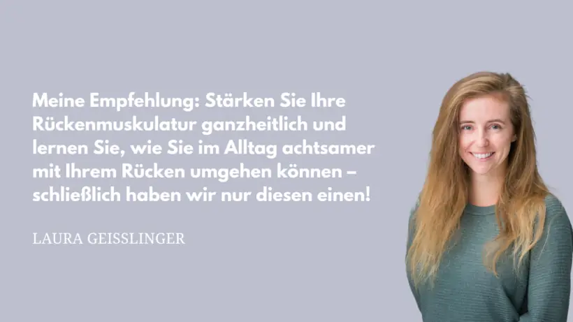 Finden Sie die richtige Einstellung! Ein Mythencheck rund um das Thema Rückengesundheit – Grafik