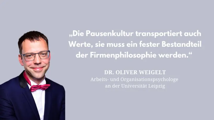 Gesundes Pausenmanagement: Das rät ein Experte – Grafik