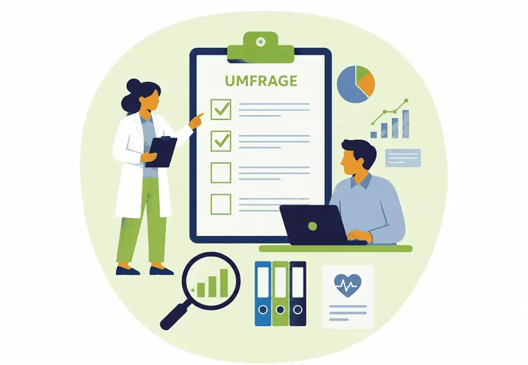 Illustration: wissenschaftlich fundierte Befragung mit Auswertung